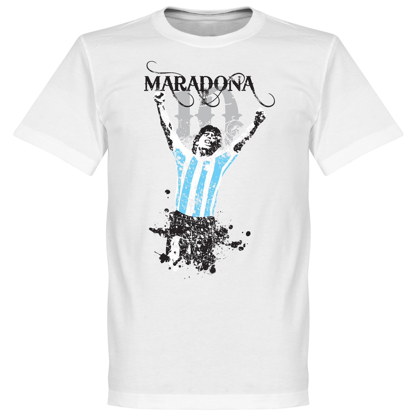 Maradona No.10 T-Shirt - White