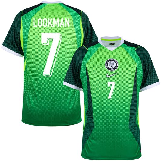 Nike Nigeria Home Lookman 7 Shirt 2026-2027 (Fan Style Printing)
