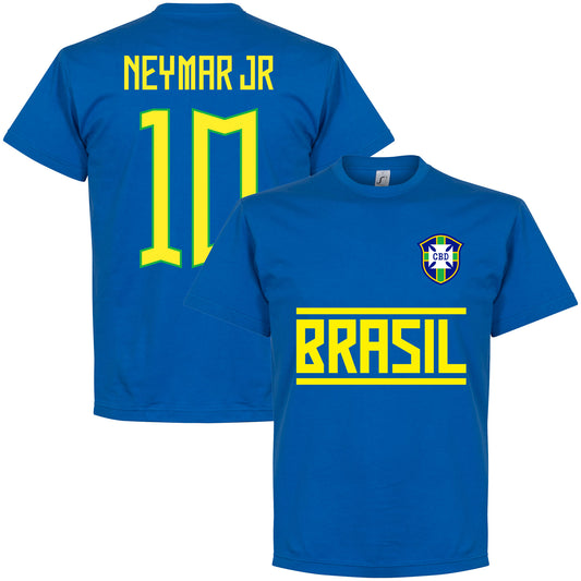 Brazil Team Neymar Jr 10 T-shirt - Royal