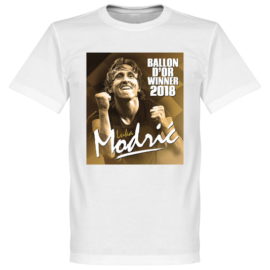 Modric Ballon d'Or Winner T-Shirt - White