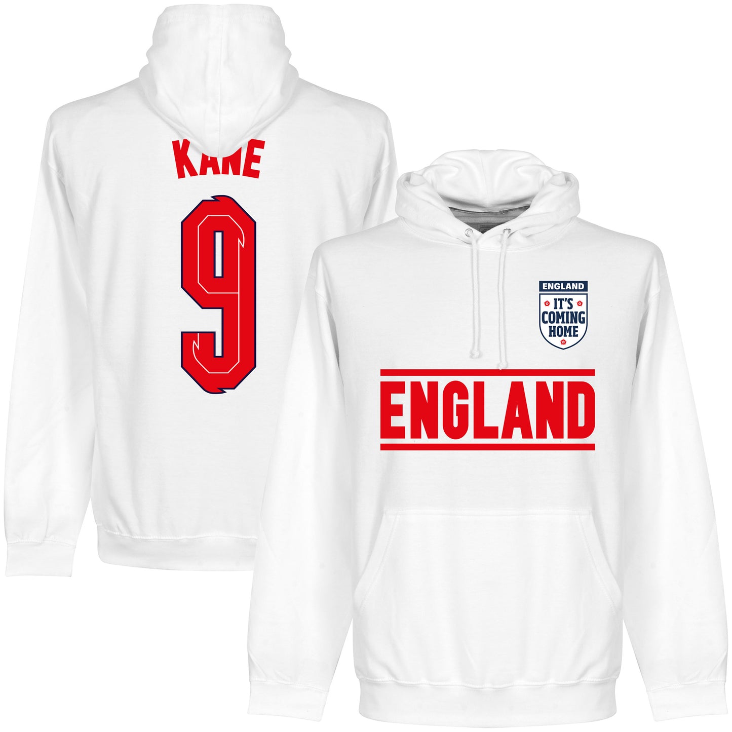 England Kane 9 Team Hoodie - White