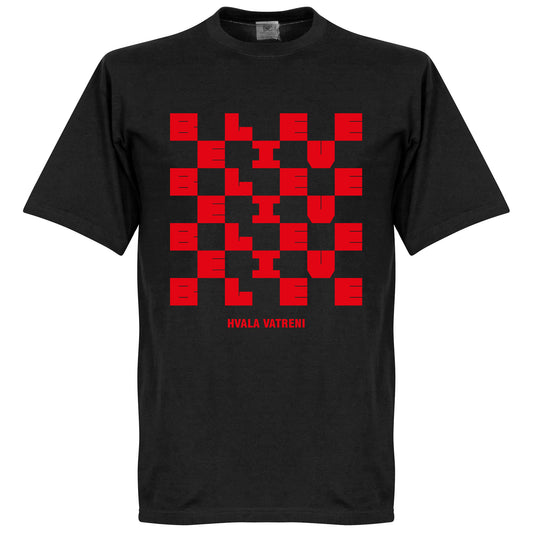 Croatia Hvala Vatreni Homecoming T-shirt - Black