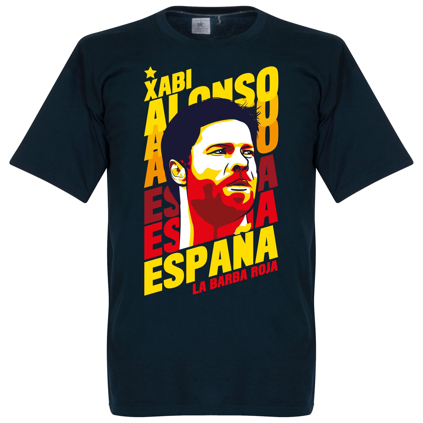 Xabi Alonso Portrait T-shirt - Navy