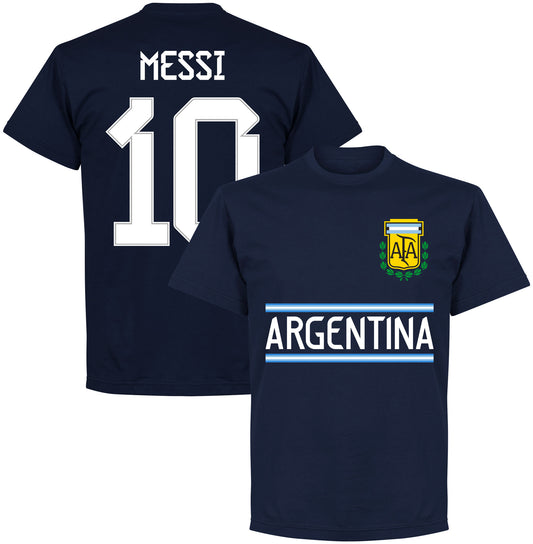 Argentina Messi 10 Team KIDS T-shirt - Navy
