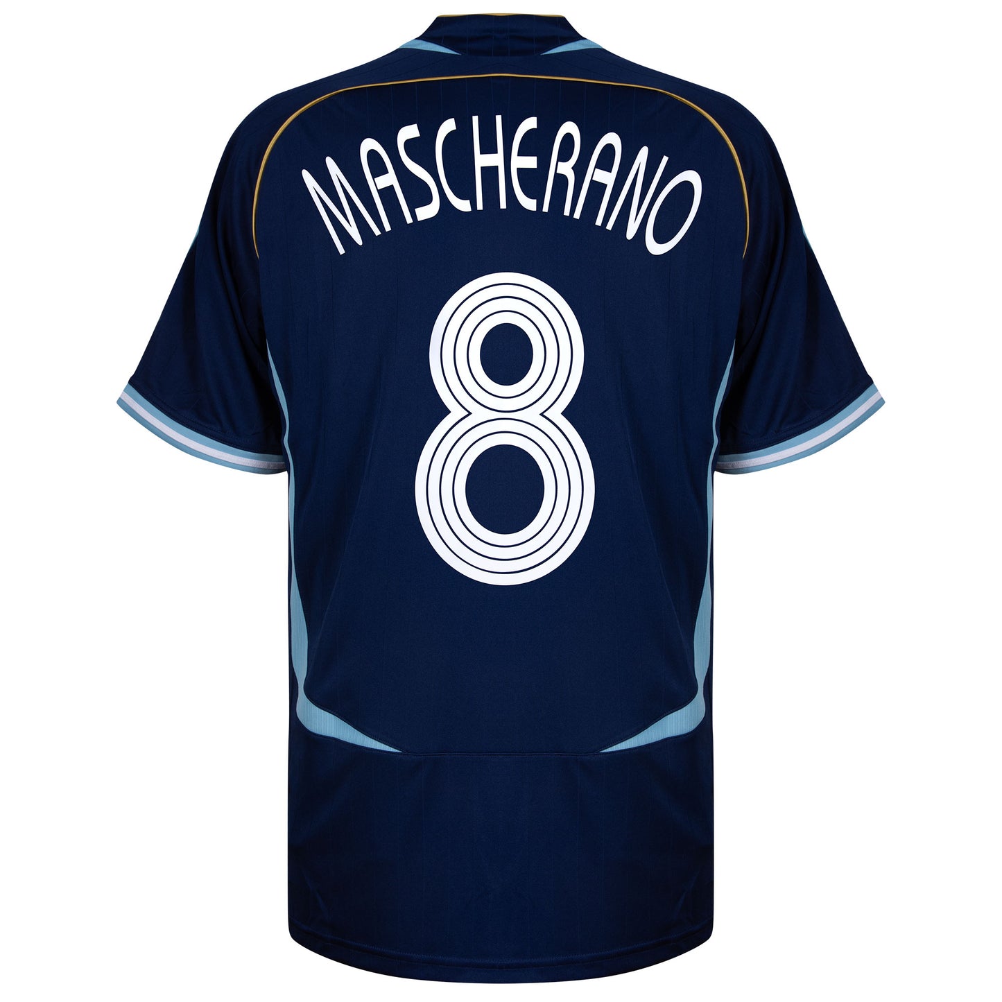 adidas Argentina Reissue Away Mascherano 8 Shirt 2006 (Retro Flex Printing)