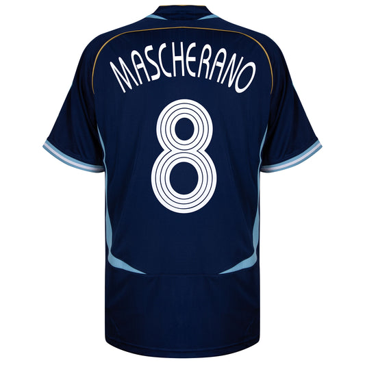 adidas Argentina Reissue Away Mascherano 8 Shirt 2006 (Retro Flex Printing)