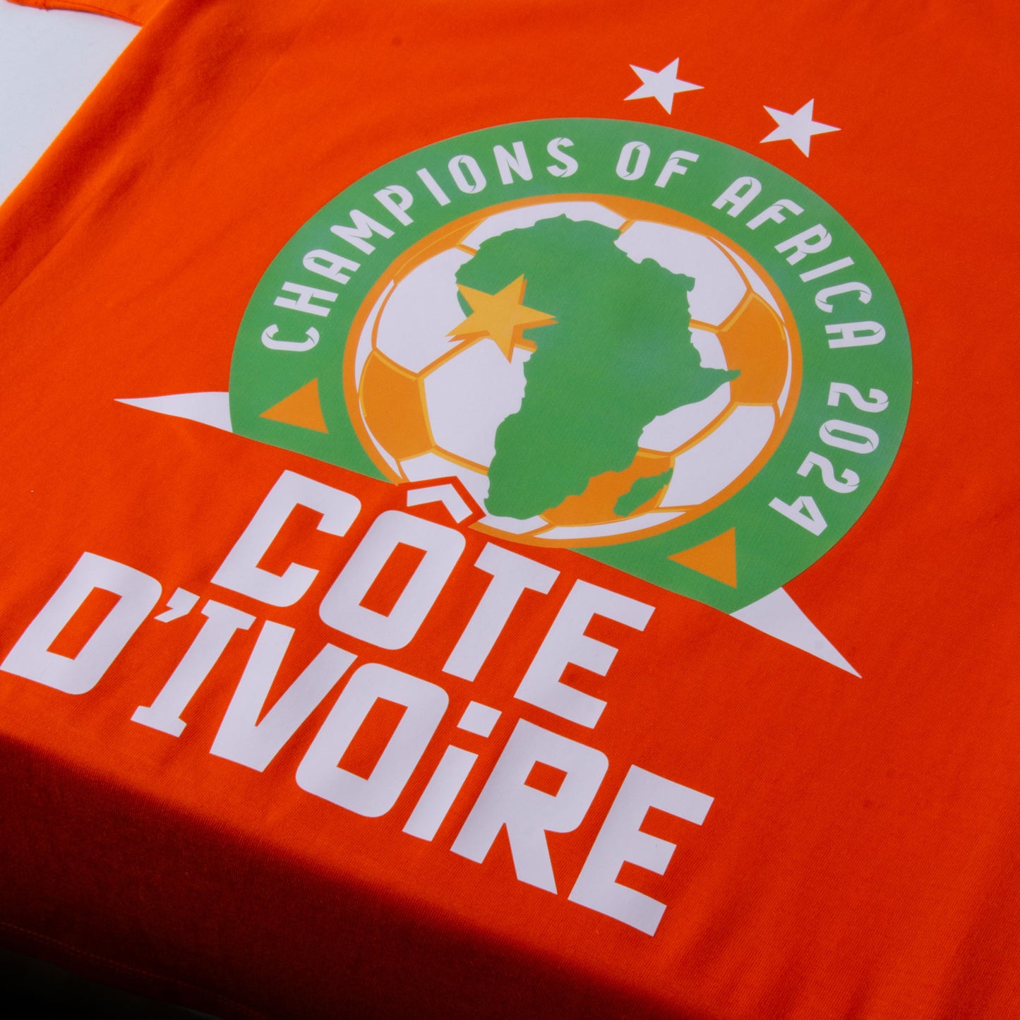 Ivory Coast AFCON 2023 Winners T-shirt - Orange