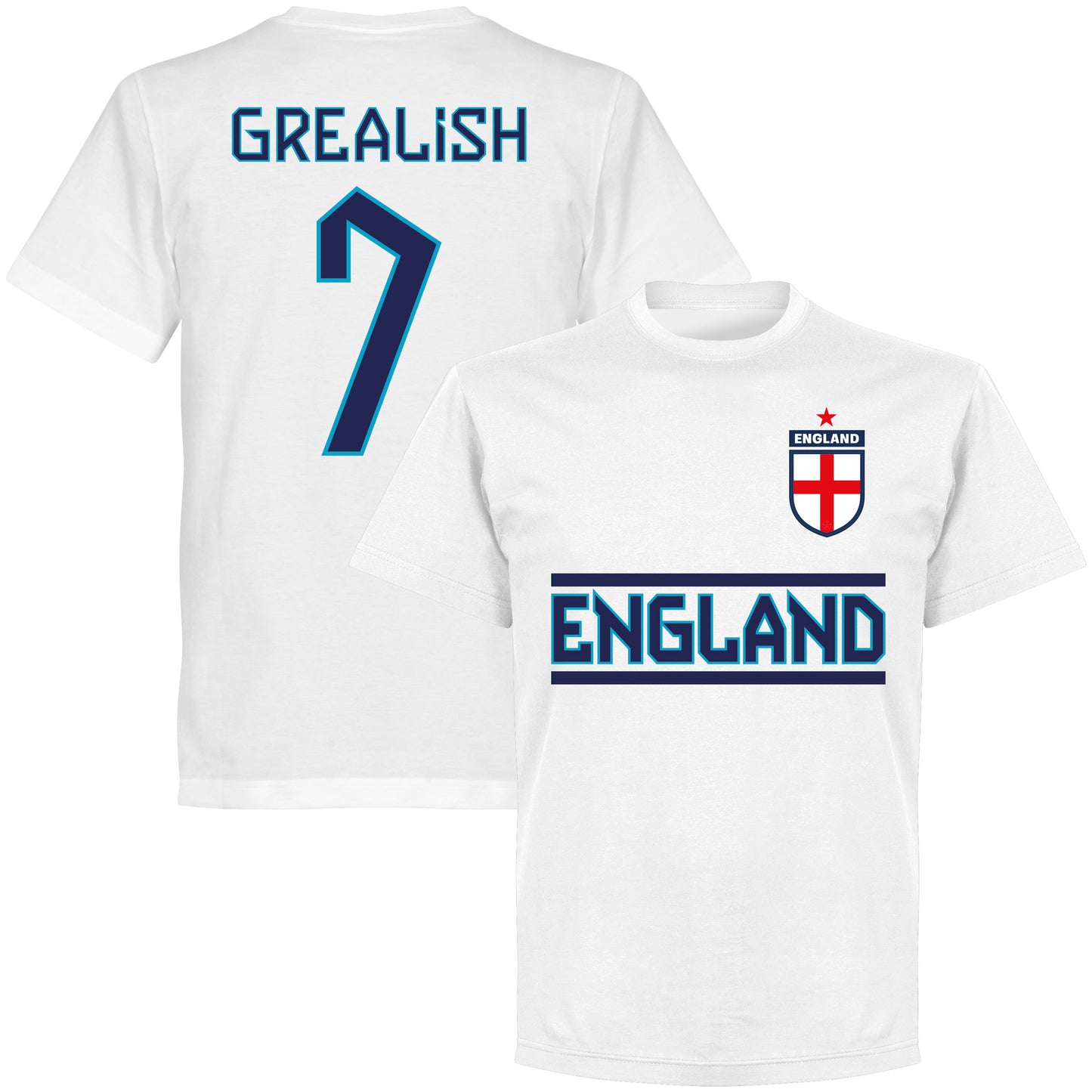 England Grealish 7 Team KIDS T-shirt - White
