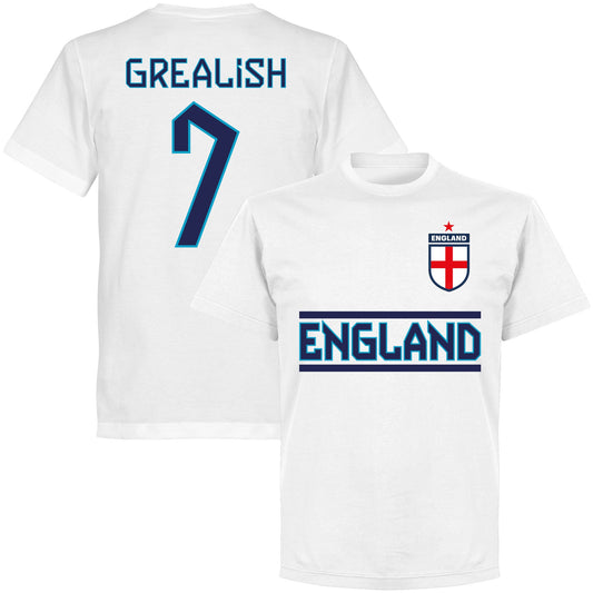 England Grealish 7 Team T-shirt - White