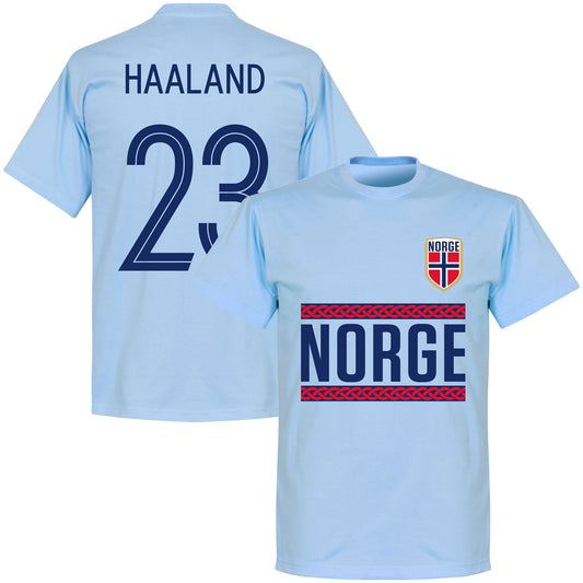 Norway Haaland 23 Team KIDS T-Shirt - Sky Blue