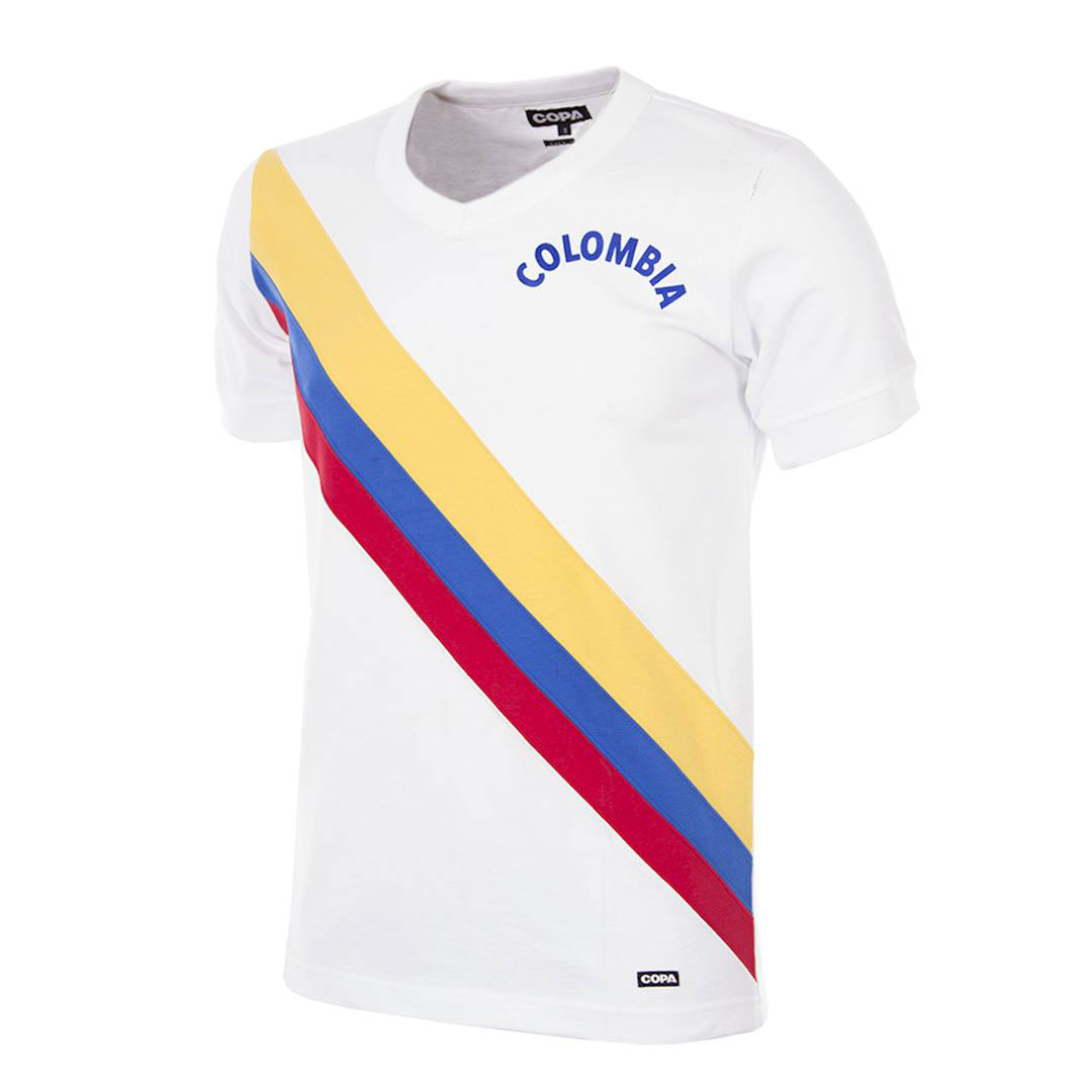 Copa Colombia Home Retro Valderrama 10 Shirt 1972-1973 (Gallery Style Printing)