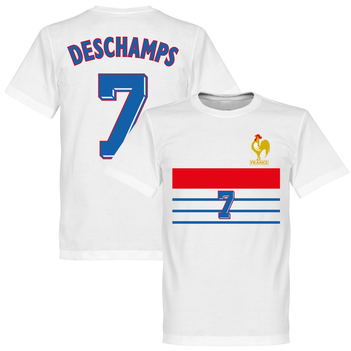 France 1998 Deschamps 7 Retro T-Shirt - White