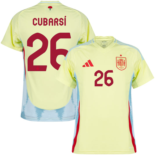 adidas Spain Away Cubarsí 26 Shirt 2024-2025 (Official Printing)