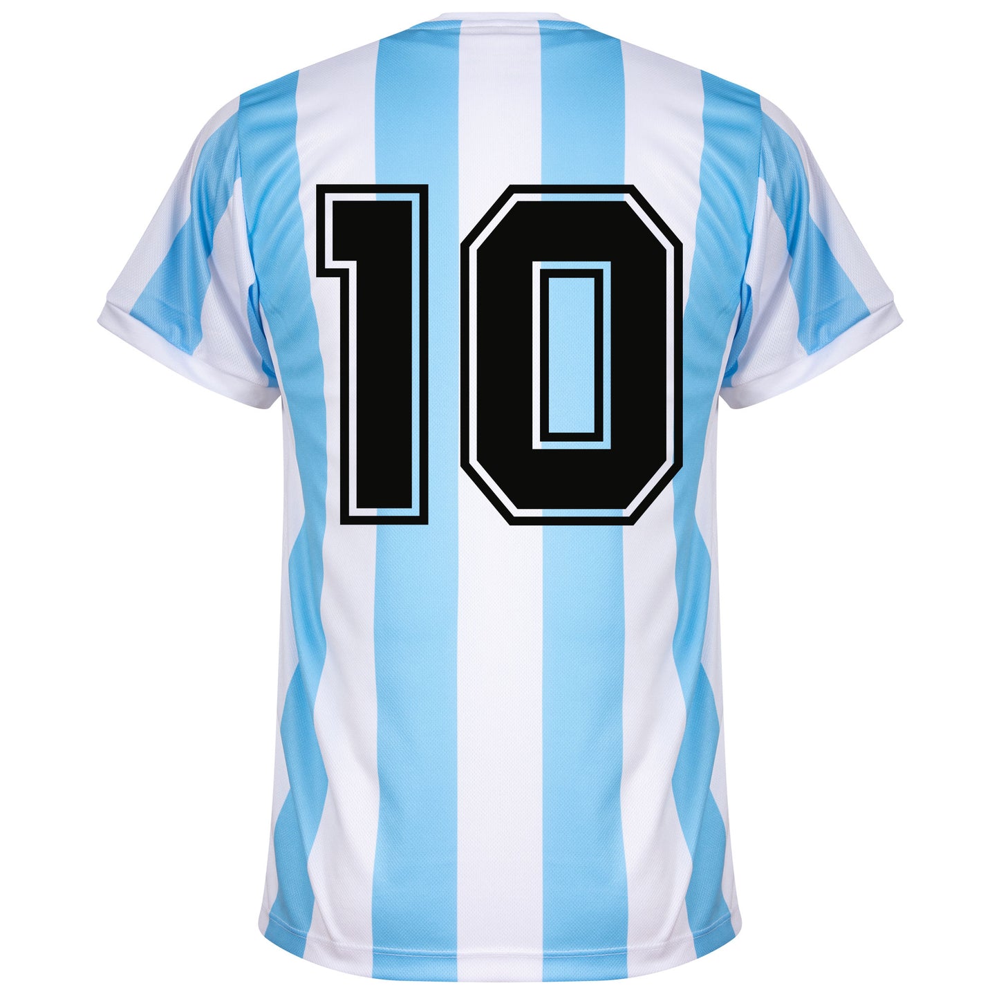 Argentina Home Retro No.10 Shirt 1986 (Retro Flock Printing)