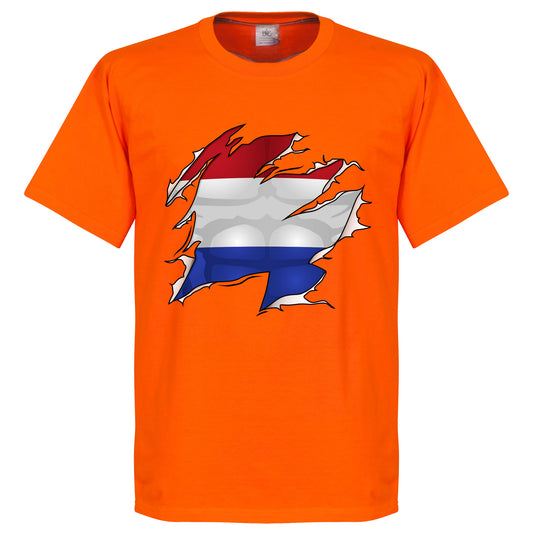 Holland Ripped Flag KIDS T-Shirt - Orange