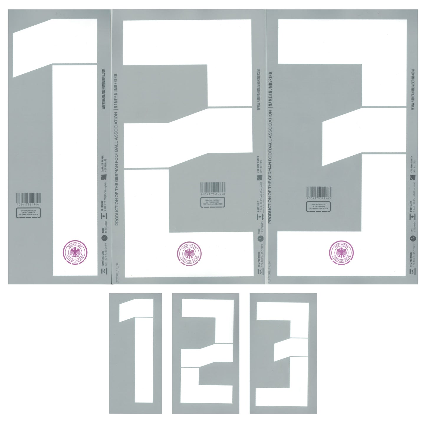 24-25 Germany Away Adult Player Number Set (260mm/105mm)
