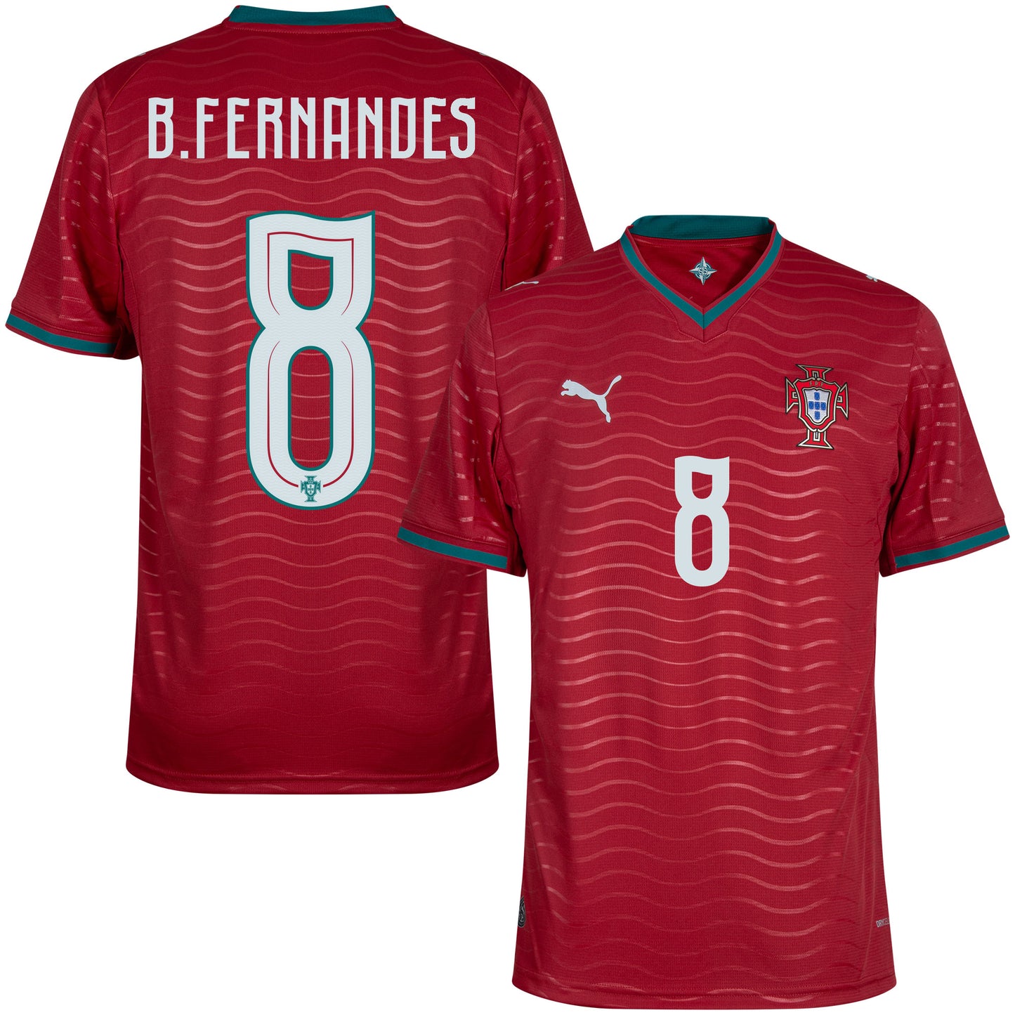 Puma Portugal Home B.Fernandes 8 Shirt 2026-2027 (Official Printing)