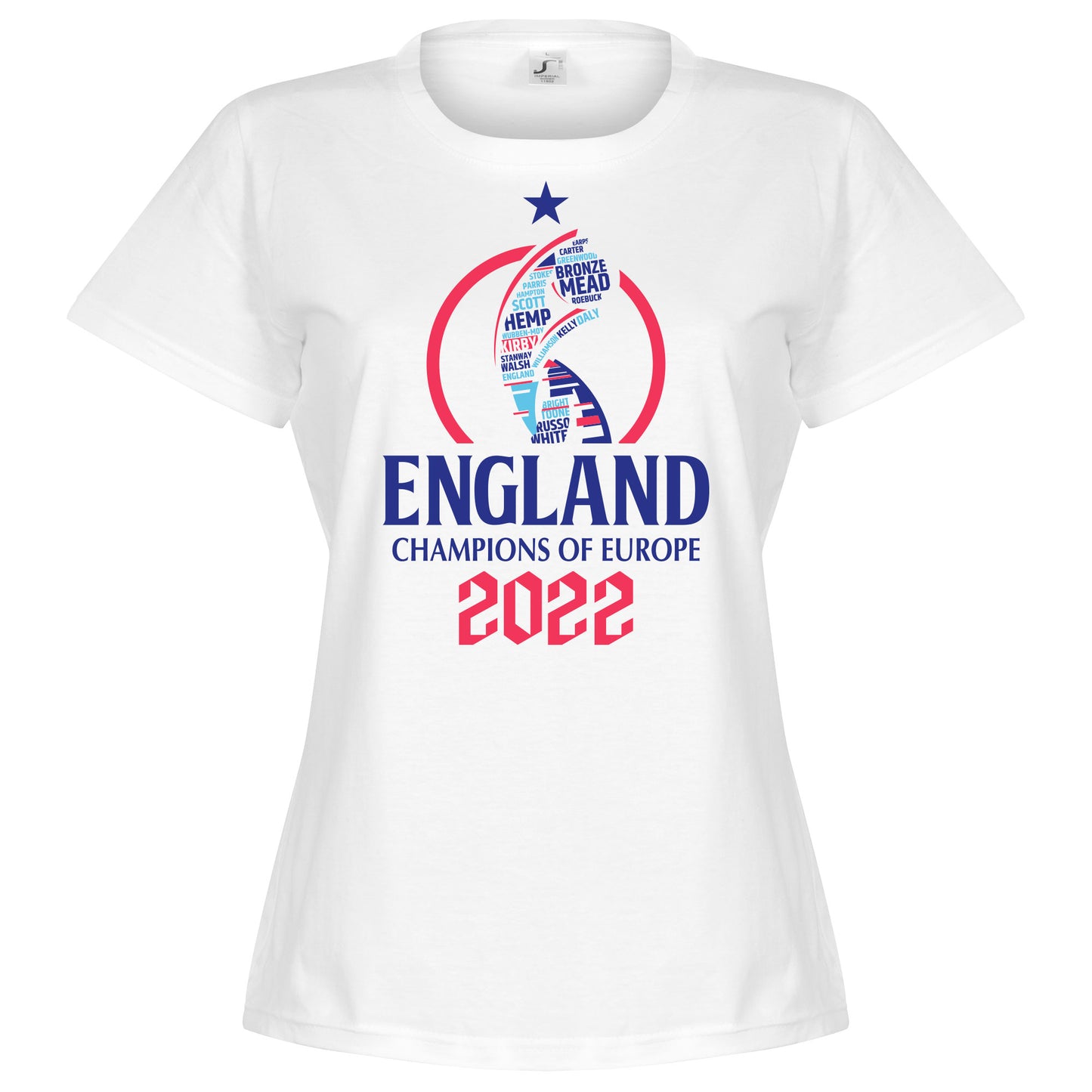 England 2022 Winners Road to Victory Women's T-shirt  - White