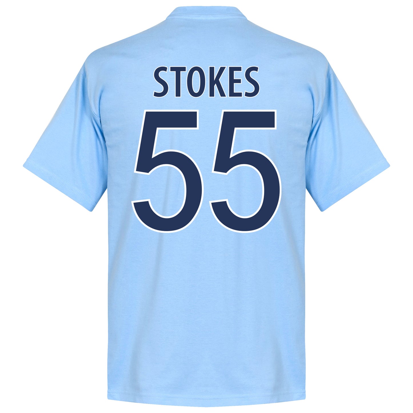 England Cricket World Cup Winners Stokes 55 T-Shirt - Sky