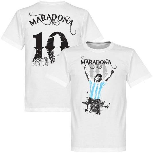 Maradona No.10 T-Shirt - White