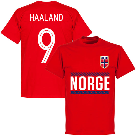 Norway Team Haaland 9 T-shirt - Red