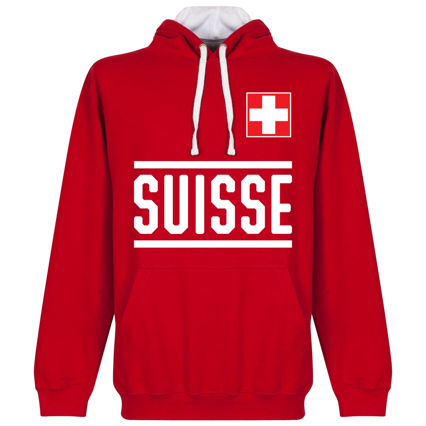 Switzerland Team Hoodie - Red/White