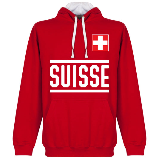 Switzerland Team Hoodie - Red/White