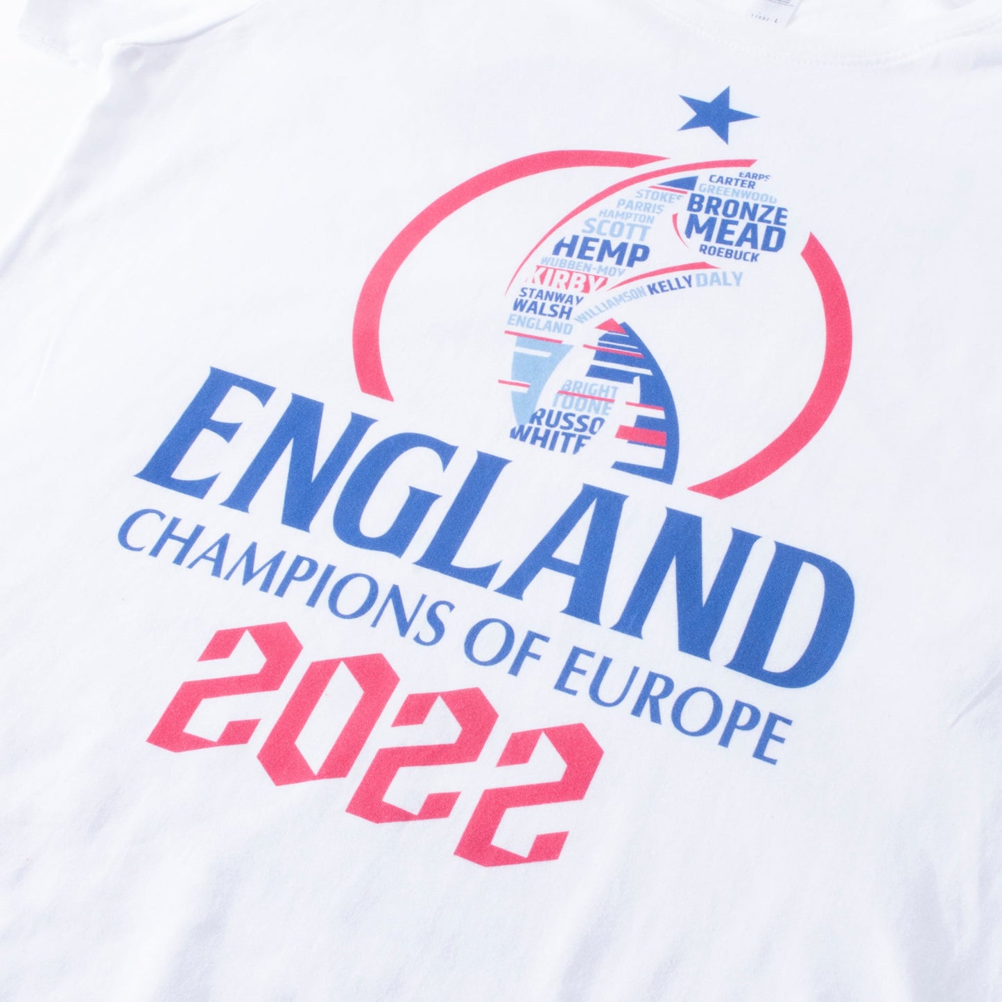 England 2022 Winners Road to Victory T-shirt - White