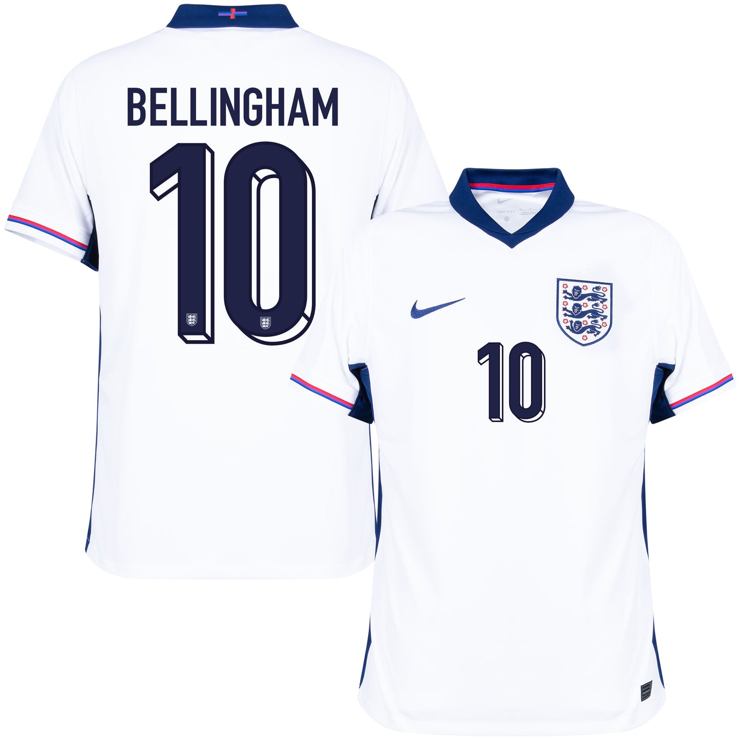 Nike England Home Bellingham 10 Shirt 2024-2025 (Official Printing)