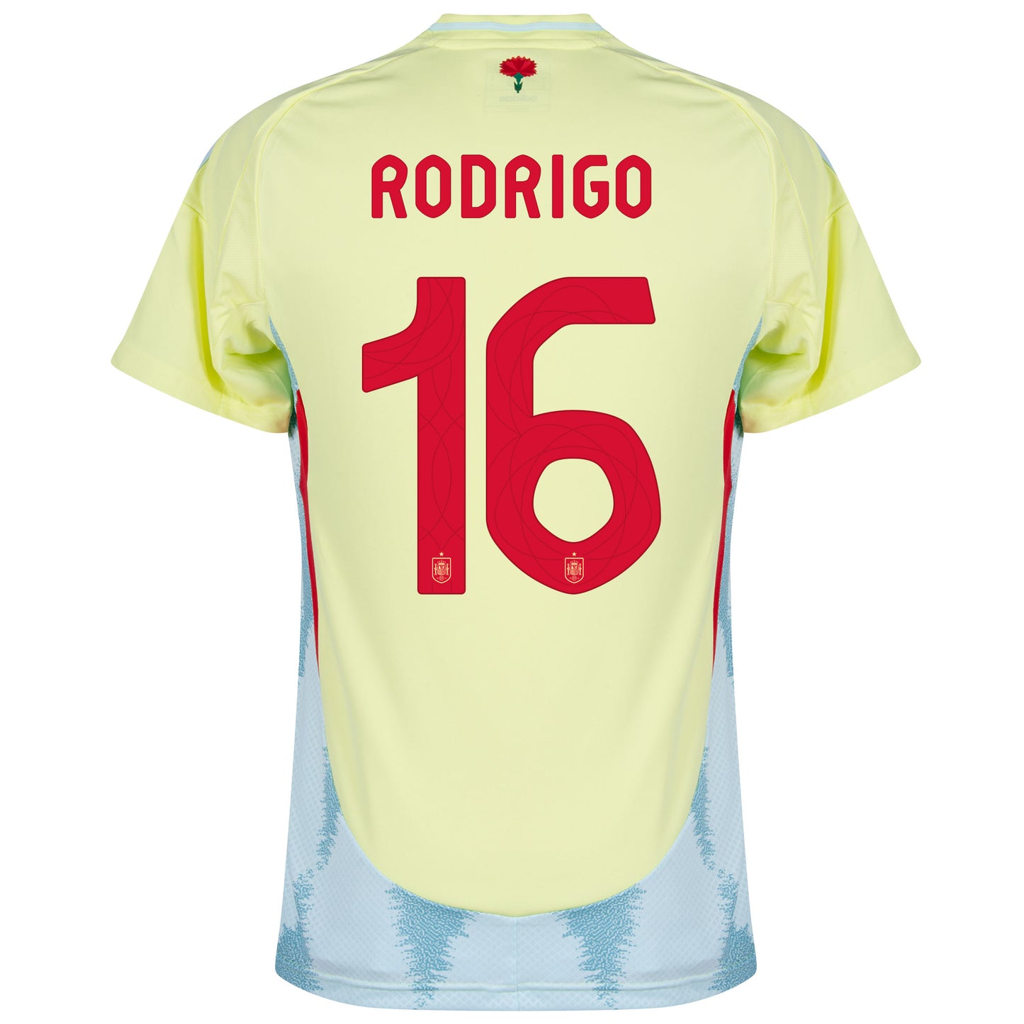 adidas Spain Away Rodrigo 16 Shirt 2024-2025 (Official Printing)