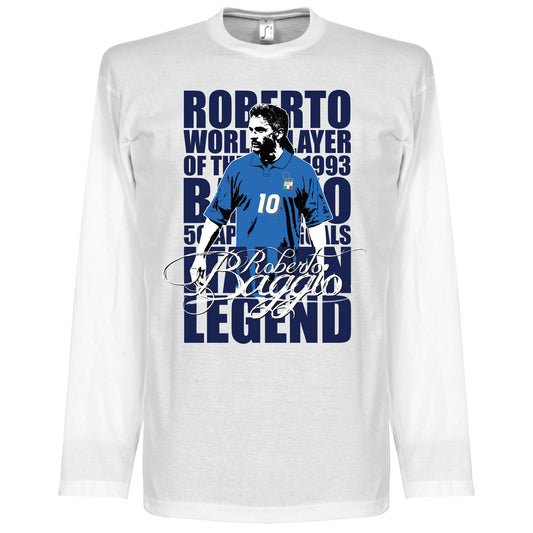 Baggio Legend Long Sleeve T-shirt - White