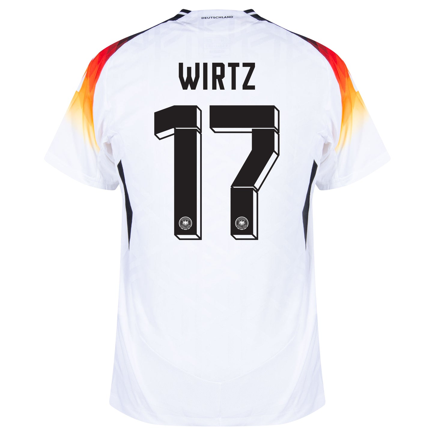 adidas Germany Authentic Home Wirtz 17 Shirt 2024-2025 (Official Printing)