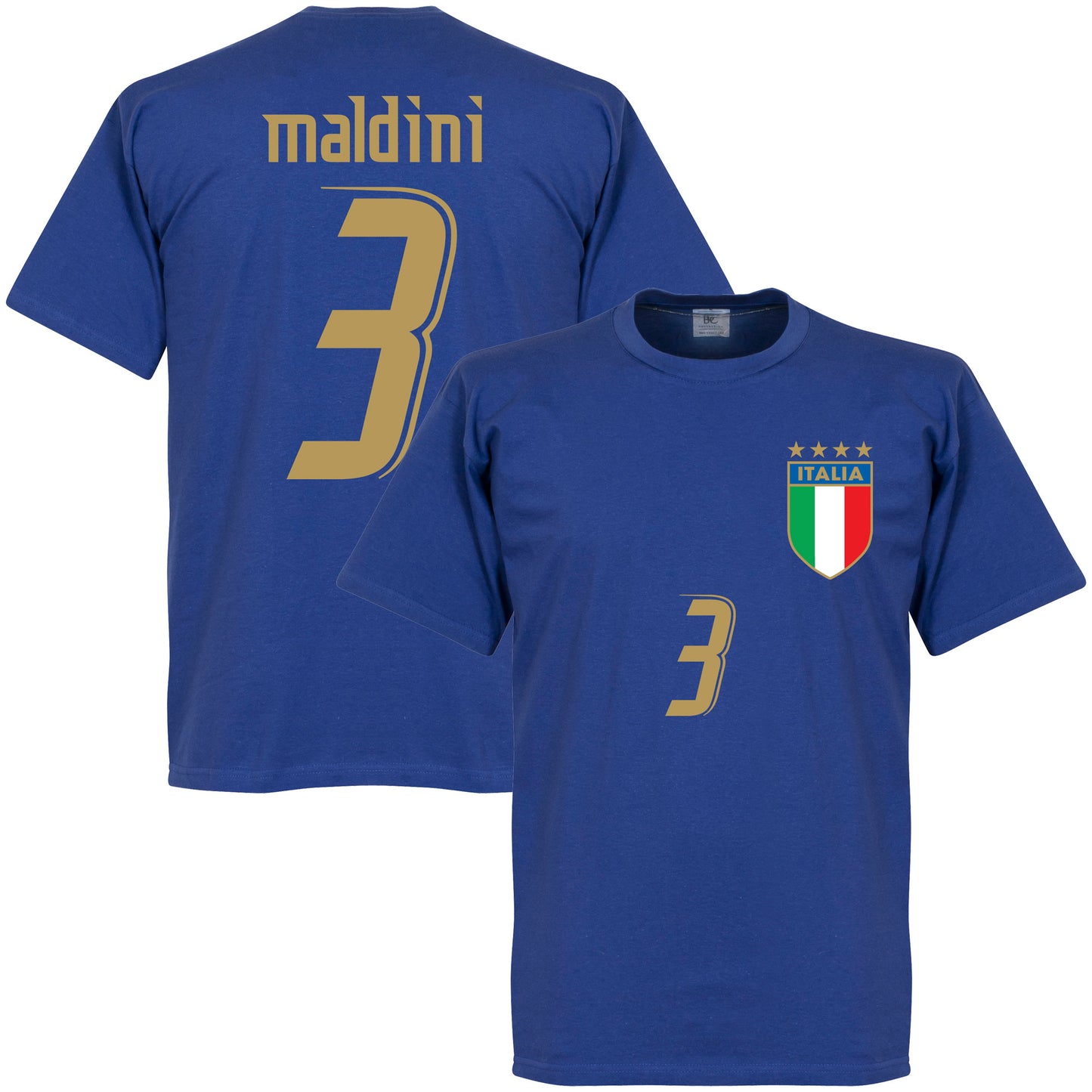 2006 Italy Maldini T-shirt - Royal