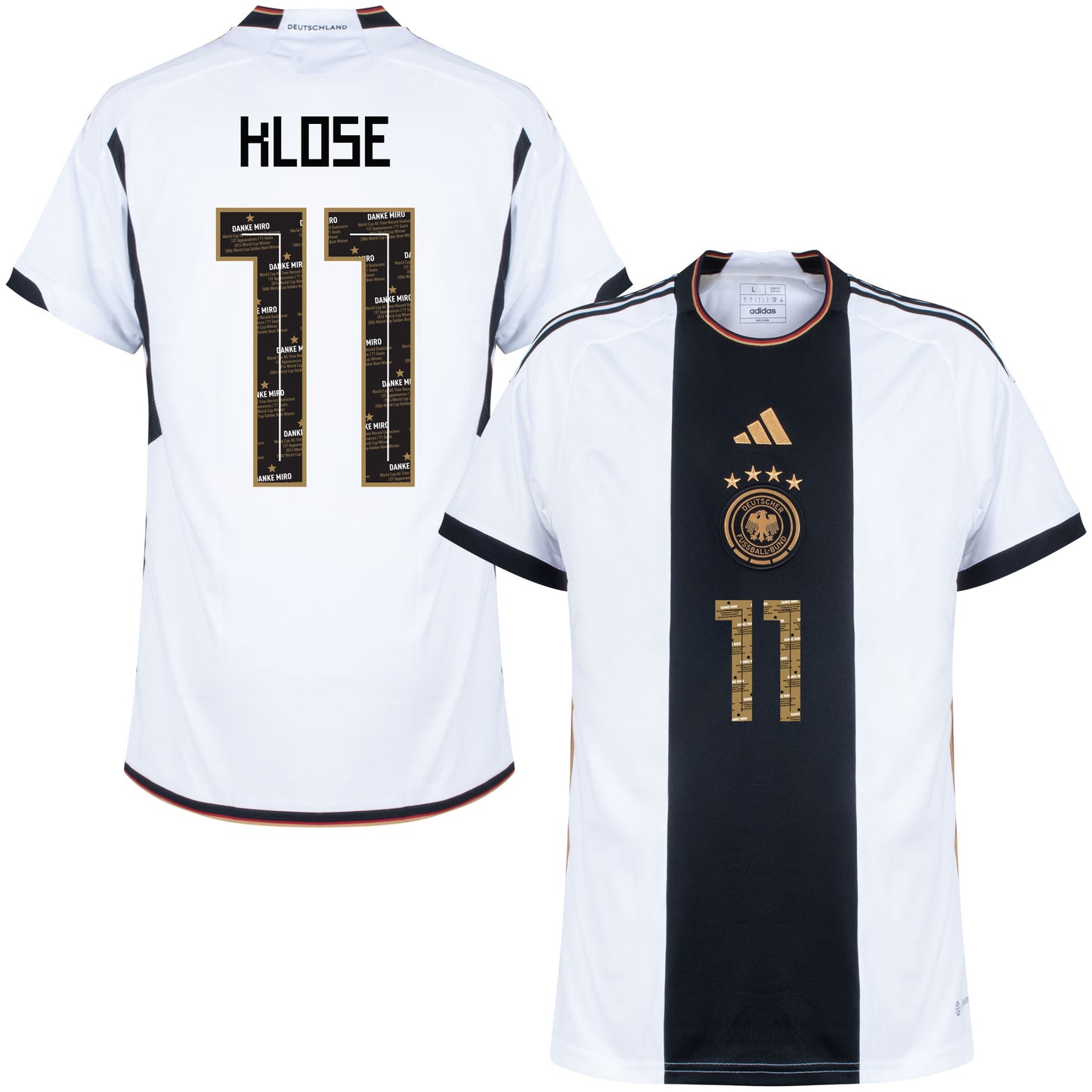 adidas Germany Home Klose 11 Shirt 2022-2023 (Danke Klose Printing)