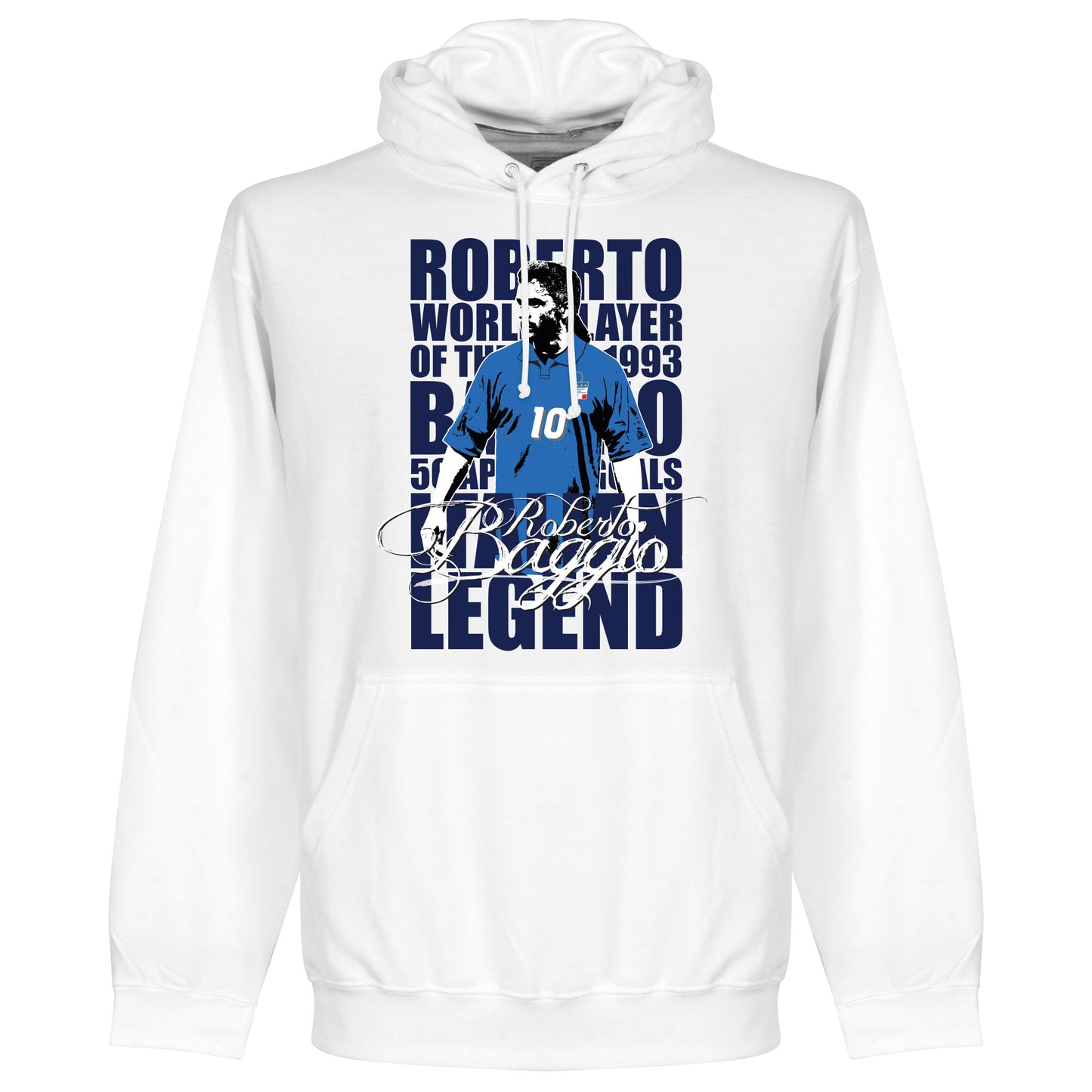 Roberto Baggio Legend Hoodie - White