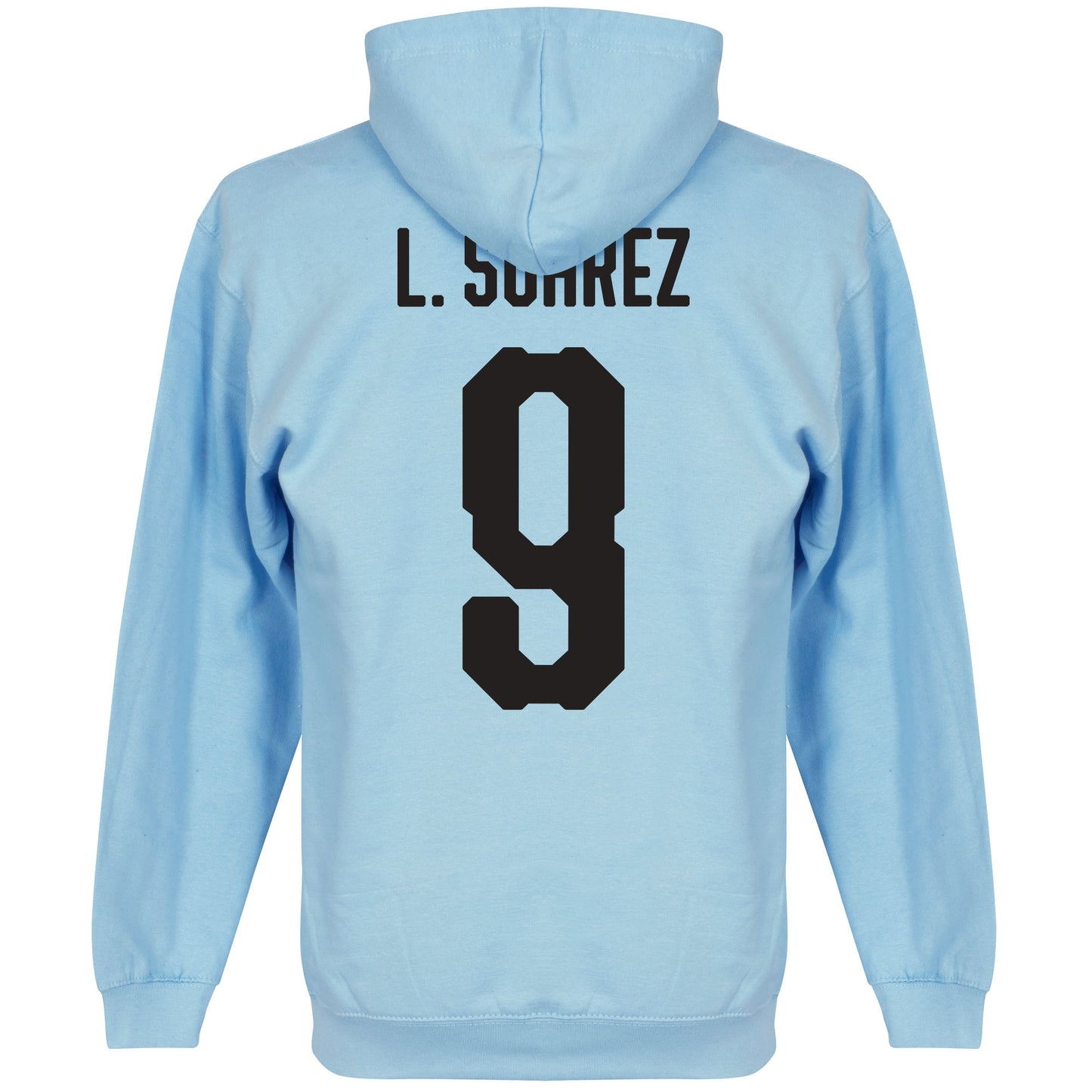 Uruguay Suarez 9 Team Hoodie - Sky