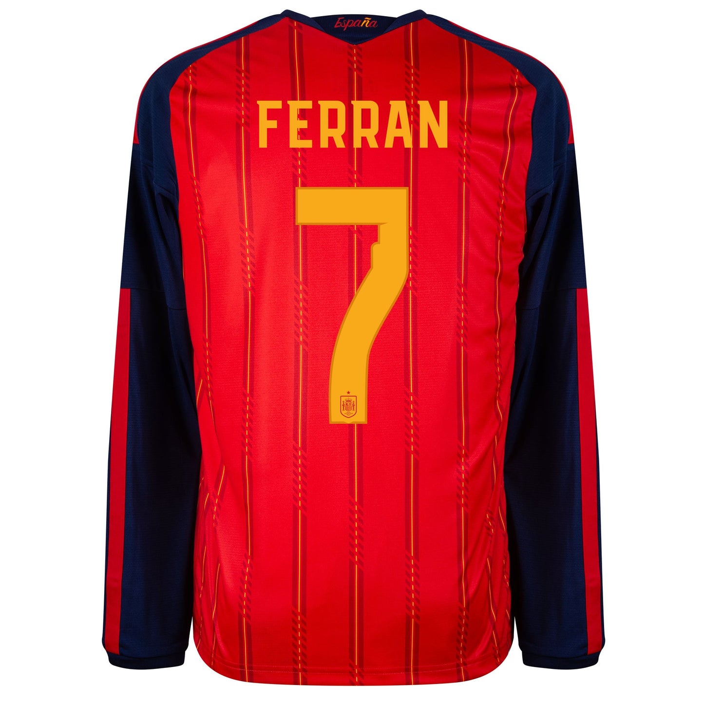 adidas Spain Home L/S Ferran 7 Shirt 2026-2027 (Official Printing)