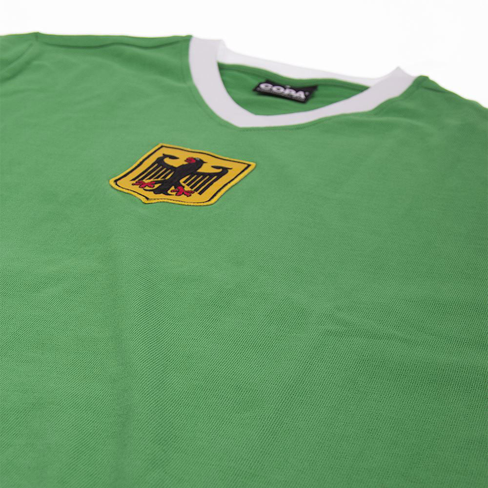 Copa West Germany Away No.13 Retro Shirt 1970's (Retro Flock Printing)