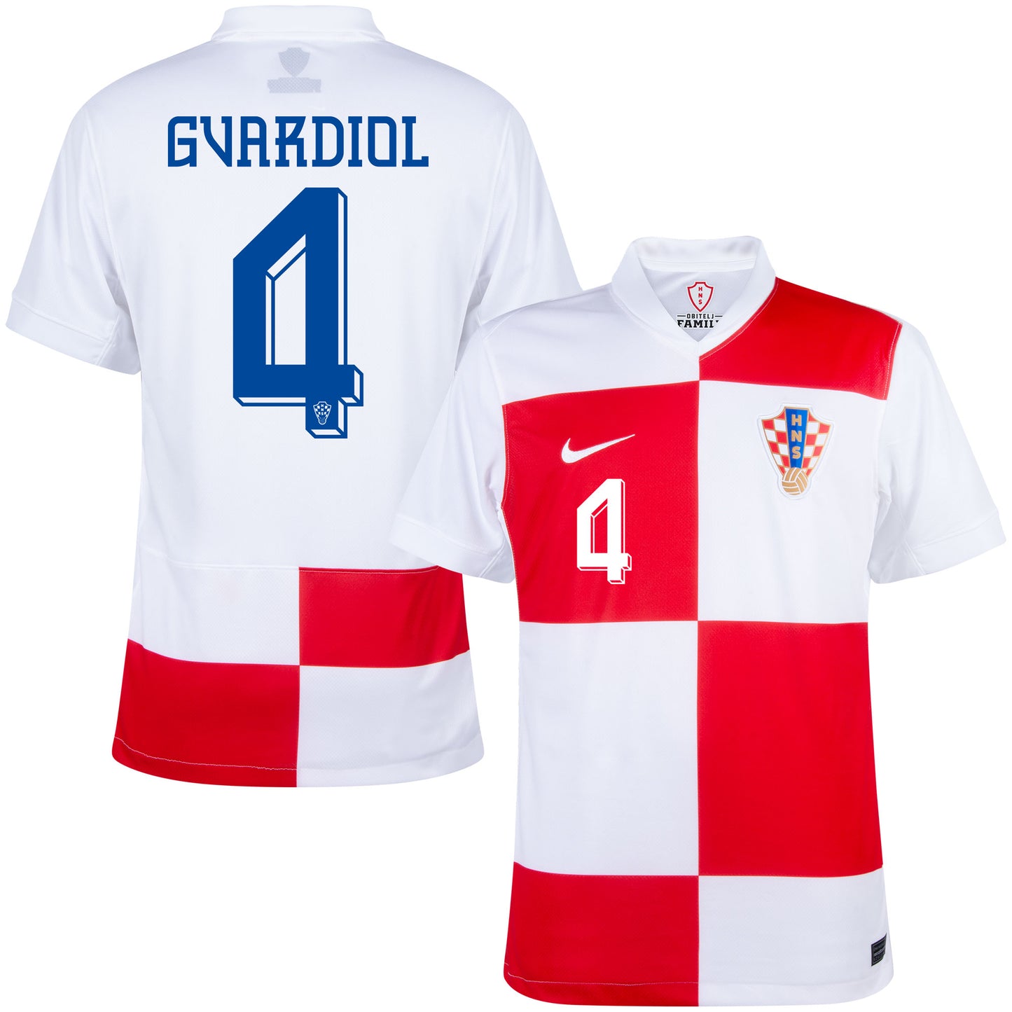 Nike Croatia Home Gvardiol 4 Shirt 2024-2025 (Official Printing)