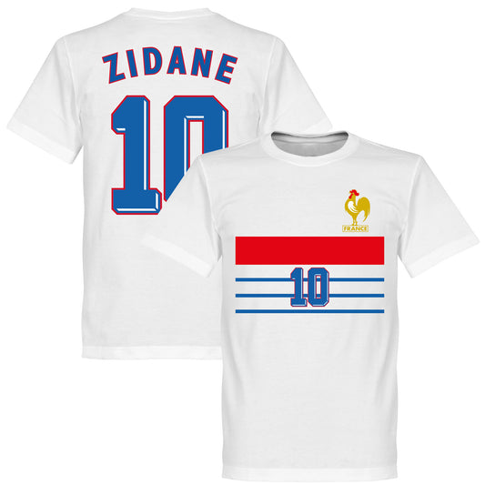 France 1998 Zidane 10 Retro T-Shirt - White