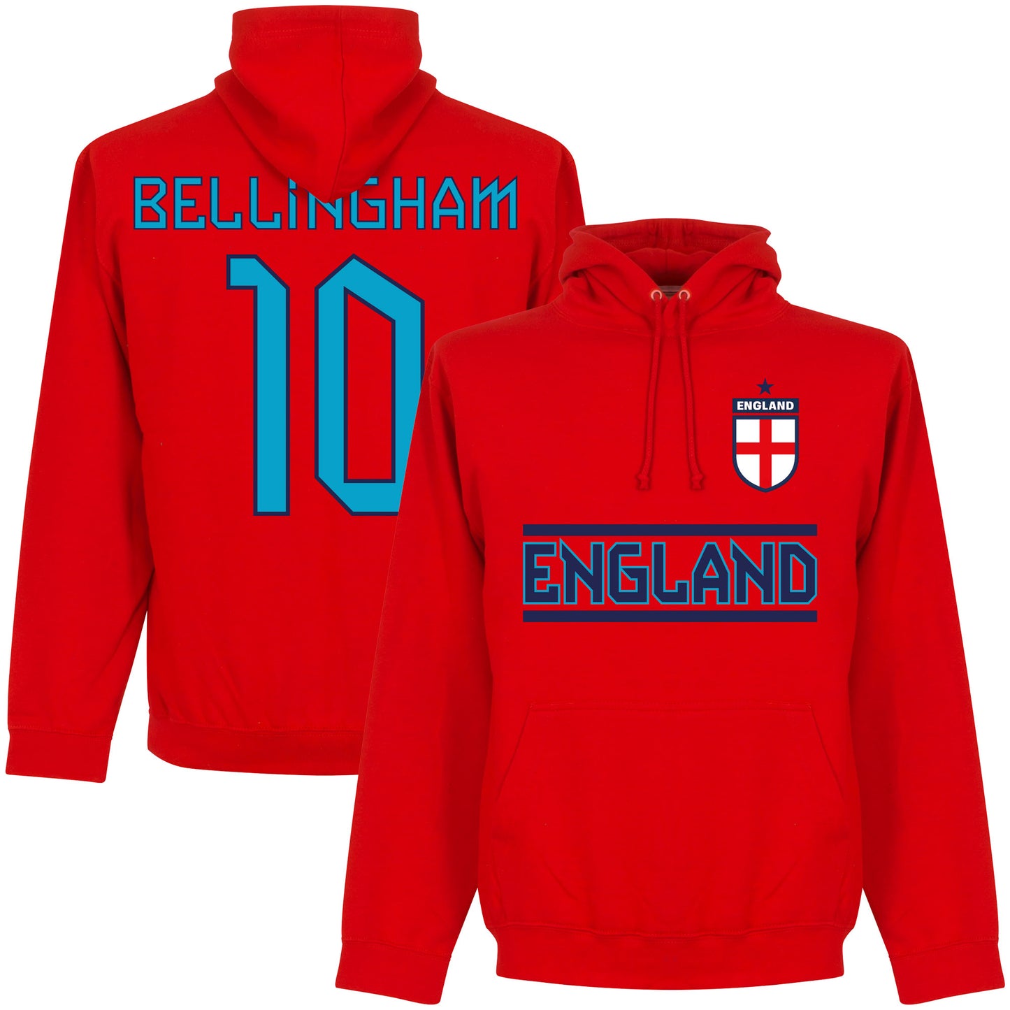 England 2022 Team Bellingham 10 KIDS Hoodie - Red