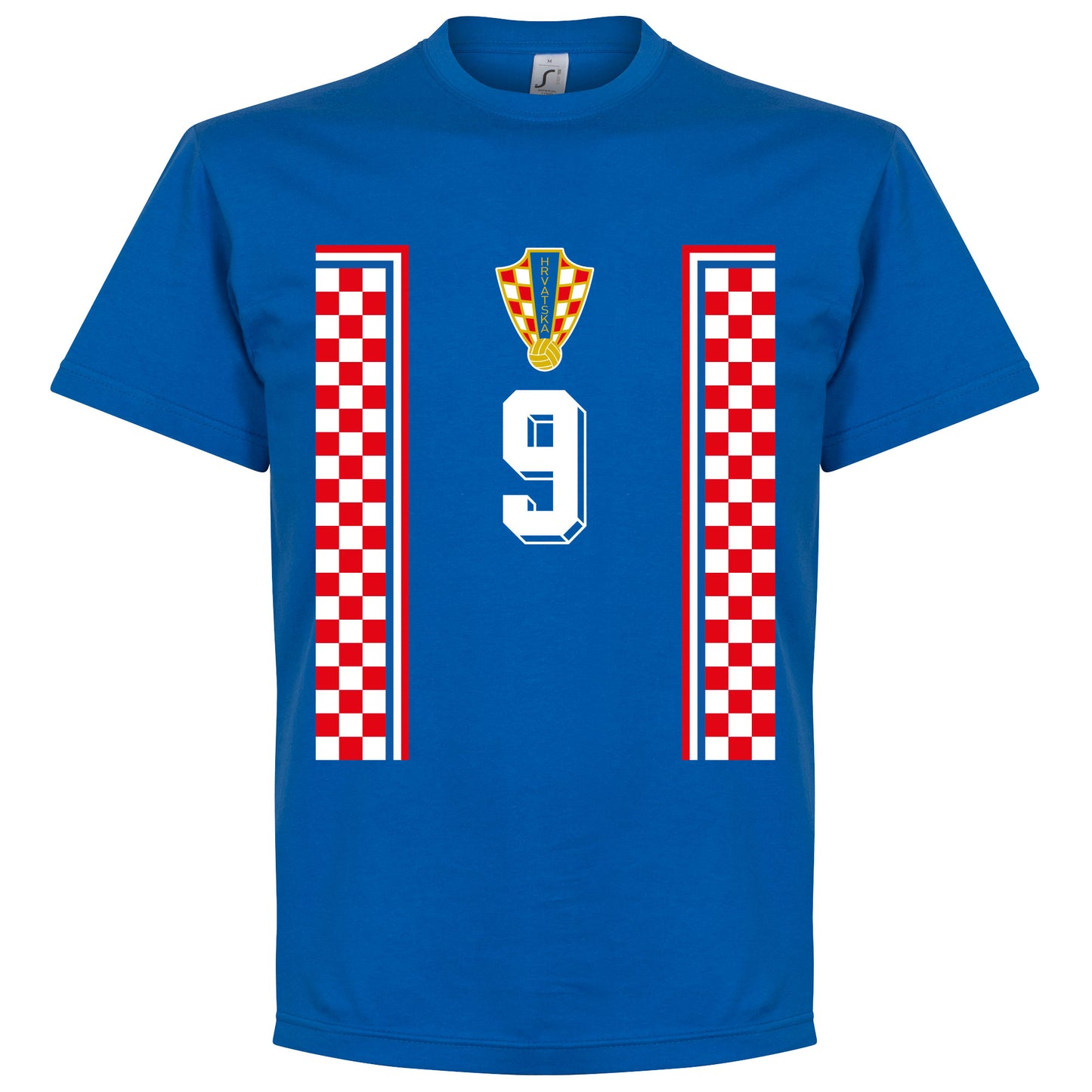 Croatia 98 Retro Suker 9 T-Shirt - Royal