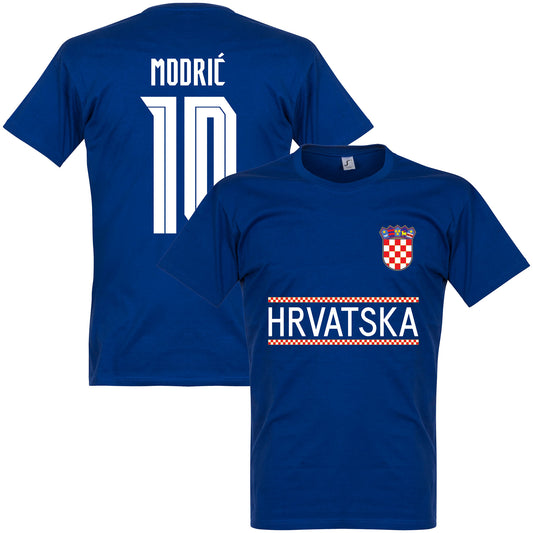Croatia Modric 10 Team T-shirt - Blue