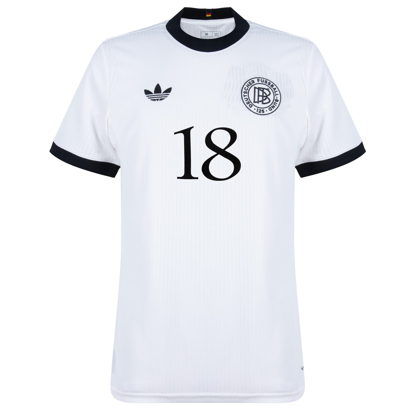 adidas Germany 125th Anniversary Klinsmann 18 Shirt (1996 Legend Flock Printing)