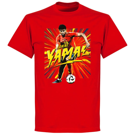 Yamal Starburst KIDS T-shirt - Red