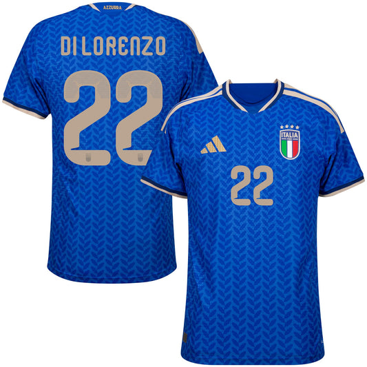 adidas Italy Authentic Home Di Lorenzo 22 Shirt 2026-2027 (Official Printing)