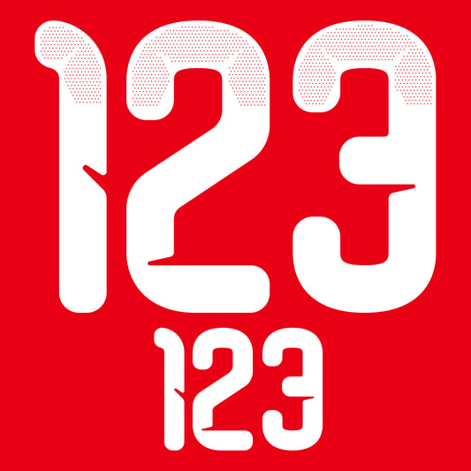 26-27 Hungary Home Adult Player Number Set (254mm/104mm)
