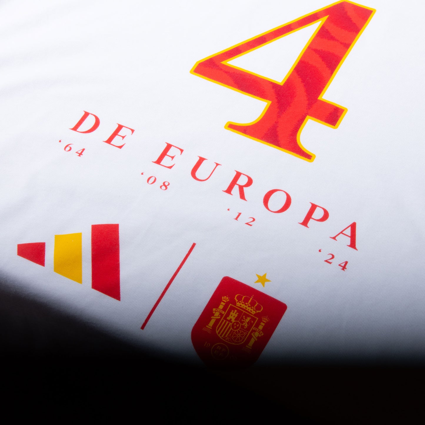 adidas Euro 2024 Spain Official Winners T-Shirt - White