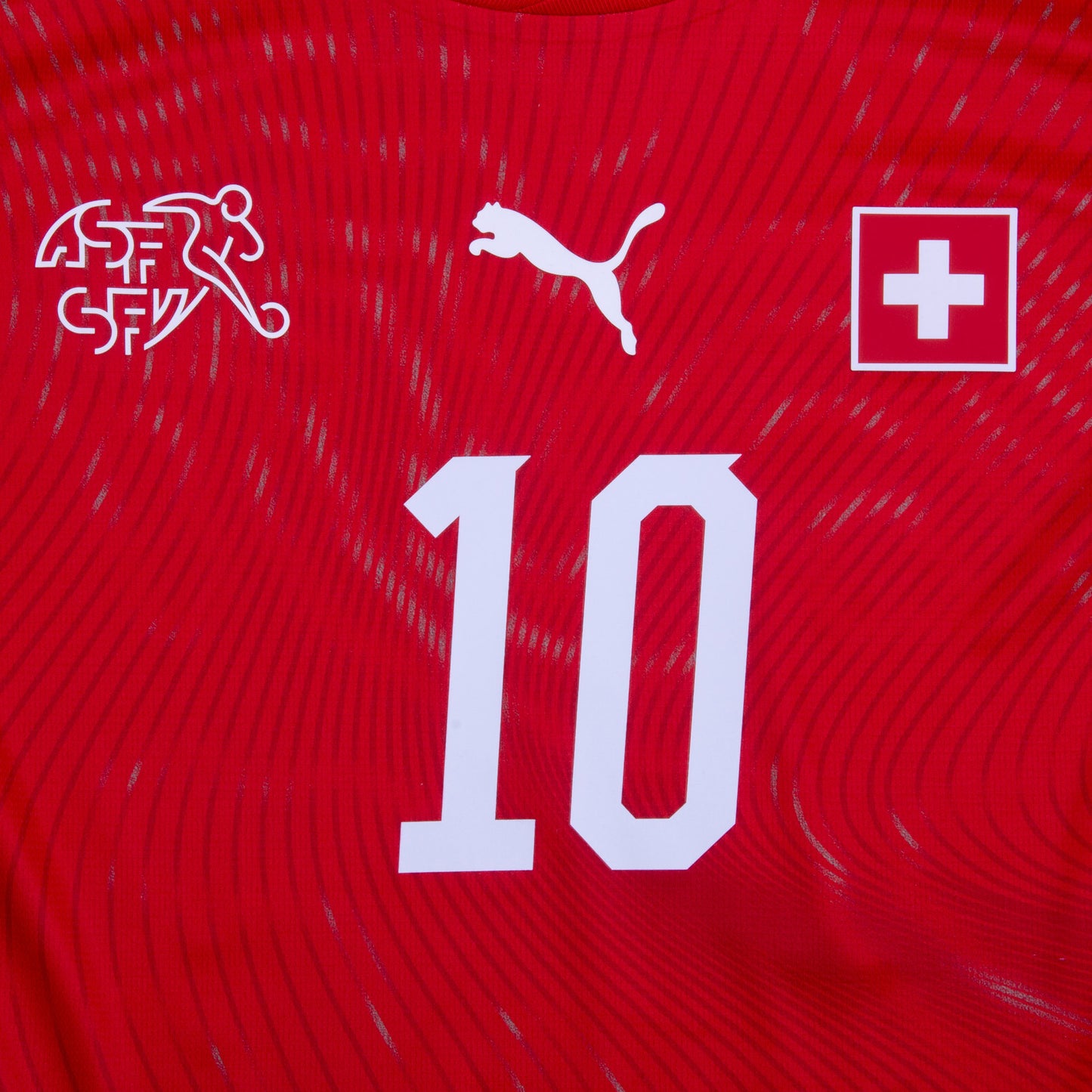 Puma Switzerland Home Xhaka 10 Shirt 2026-2027 (Official Printing)