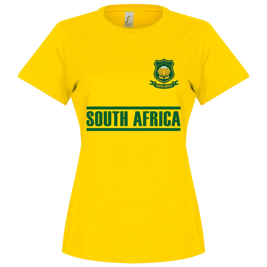 South Africa Team Womens T-Shirt - Yellow